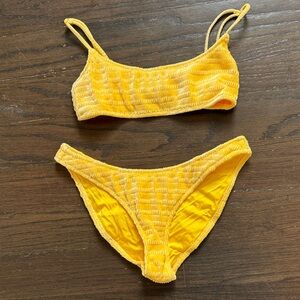 Yellow Triangle Bikini Set